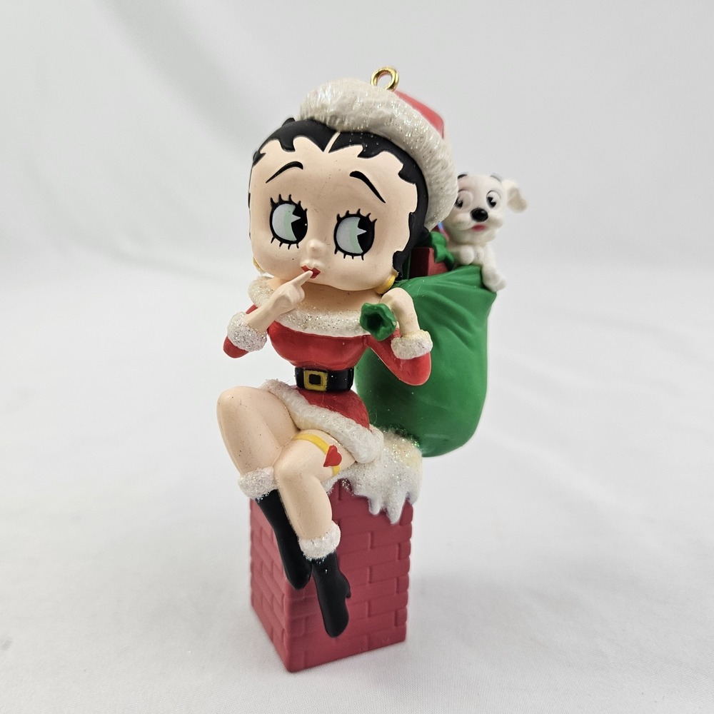 Betty Boop Santa's Little Sweetheart Christmas Ornament Carlton Cards 2001